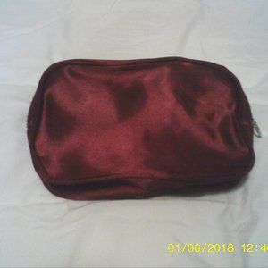 Burgundy make-up pouch